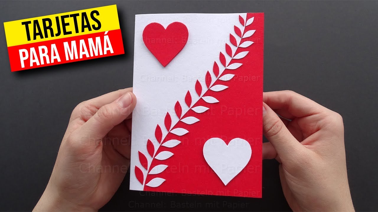 ♥ Открытка на день матери в форме сердца ♥ Открытка для мамы || HaunterMake