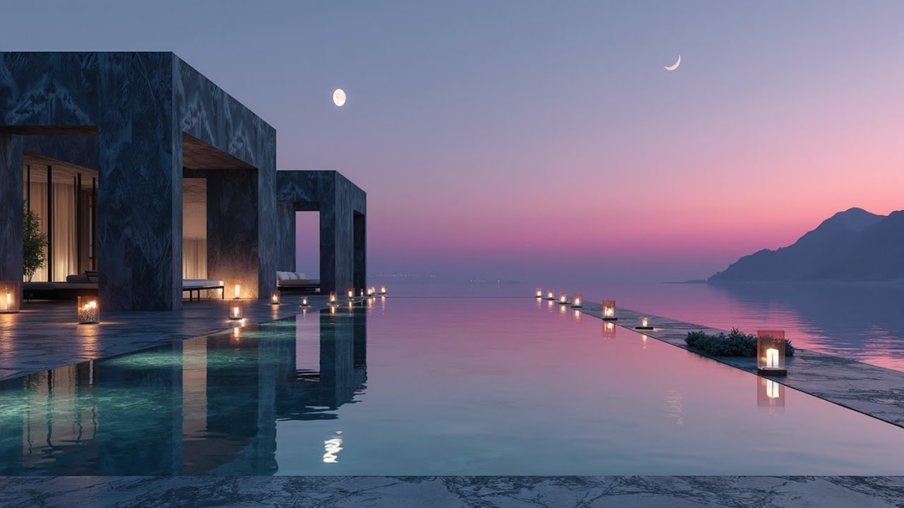 Deep House Session | Sunset Chill & Melodic Immersion at the Infinity Pool Luxury Vibes