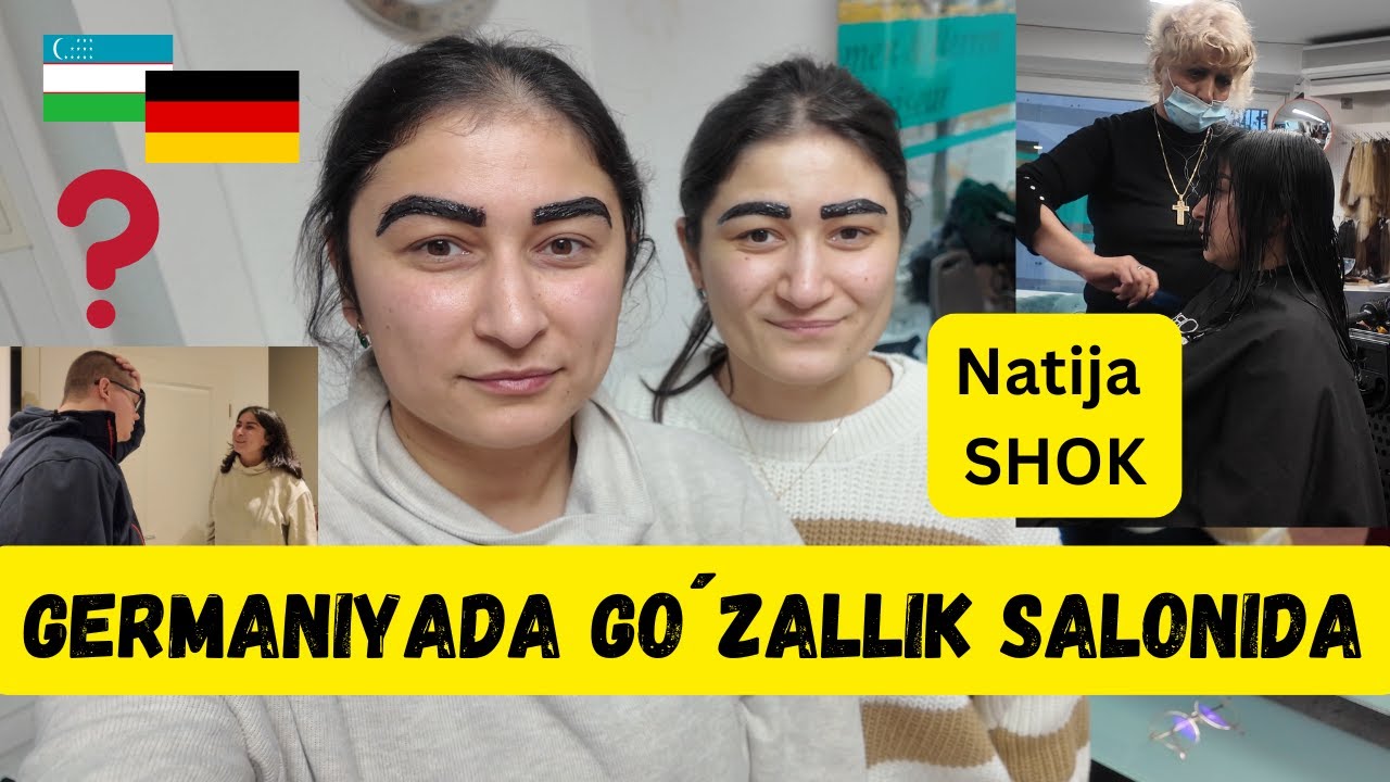 Germaniyada GO`ZALLIK SALONLARI,Kalta Sochga erimning reaksiyasi...