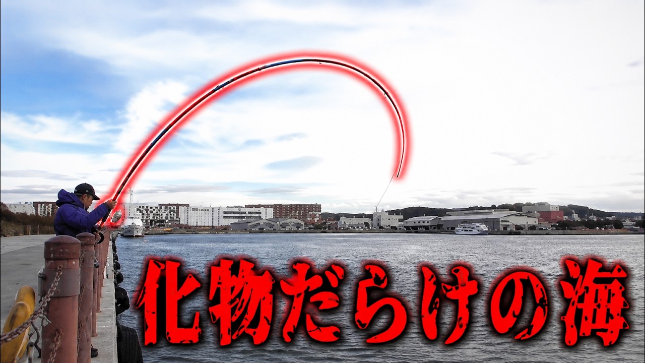 異常事態！この港に巨大な魚がウヨウヨしている！真冬なのに激アツ最強の釣りを絶対にやれ！【福島県いわき市　小名浜港　１月　釣り】
