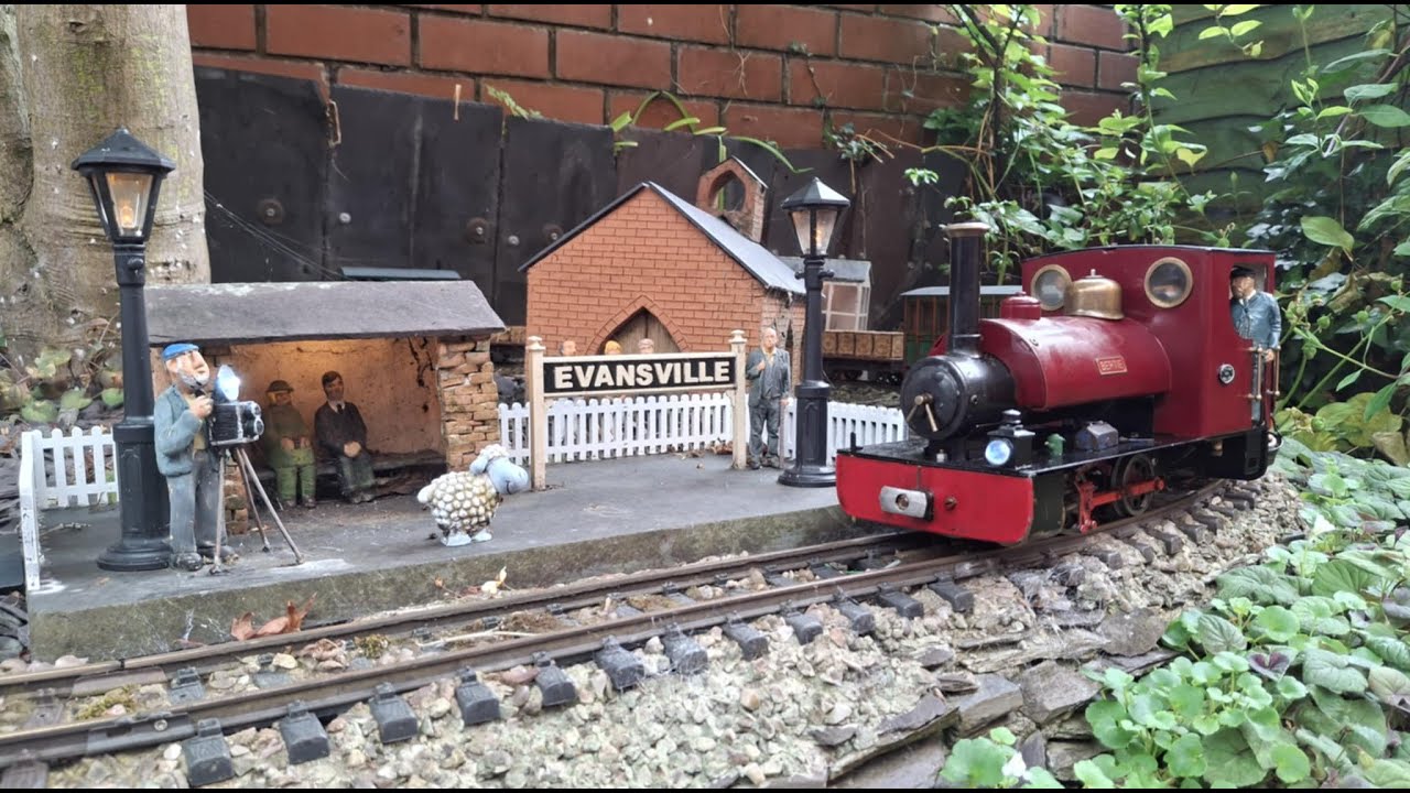 July's running on theTyler Falls Light Railway an sm32 16mm scale live steam garden railway