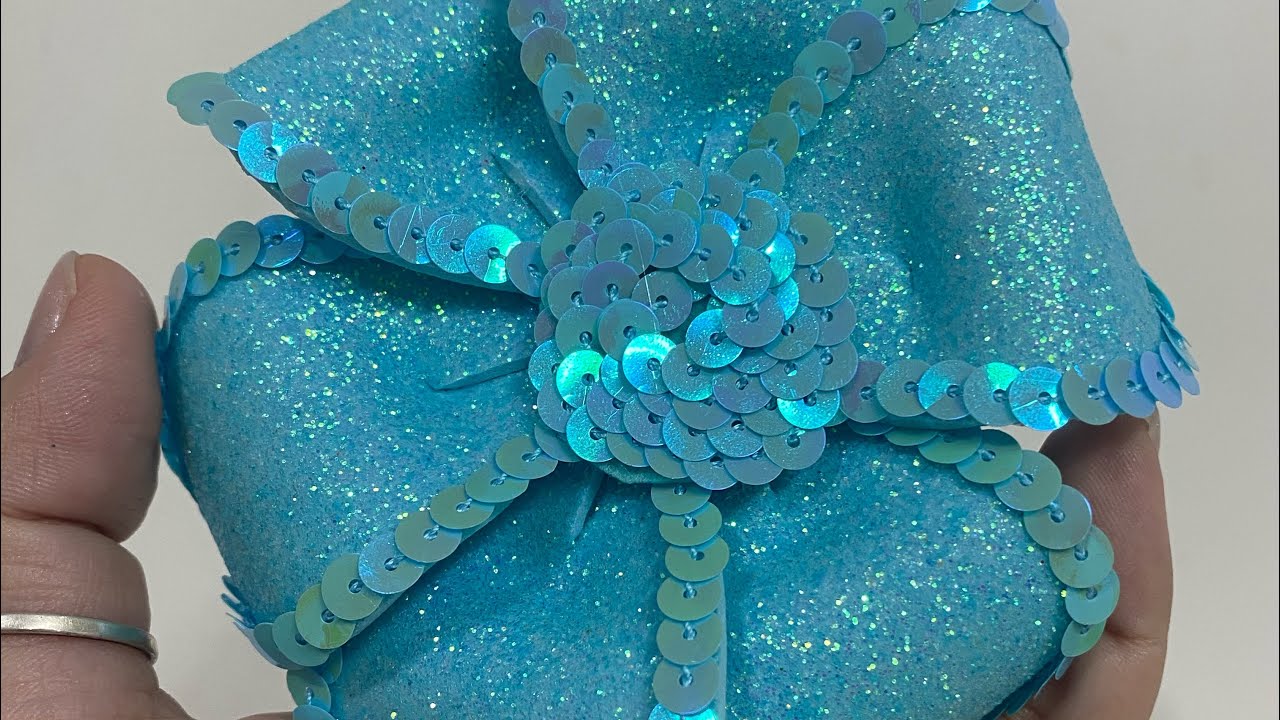 Flor de EVA linda, rápida e barata. Presilha de cabelo para o carnaval!!