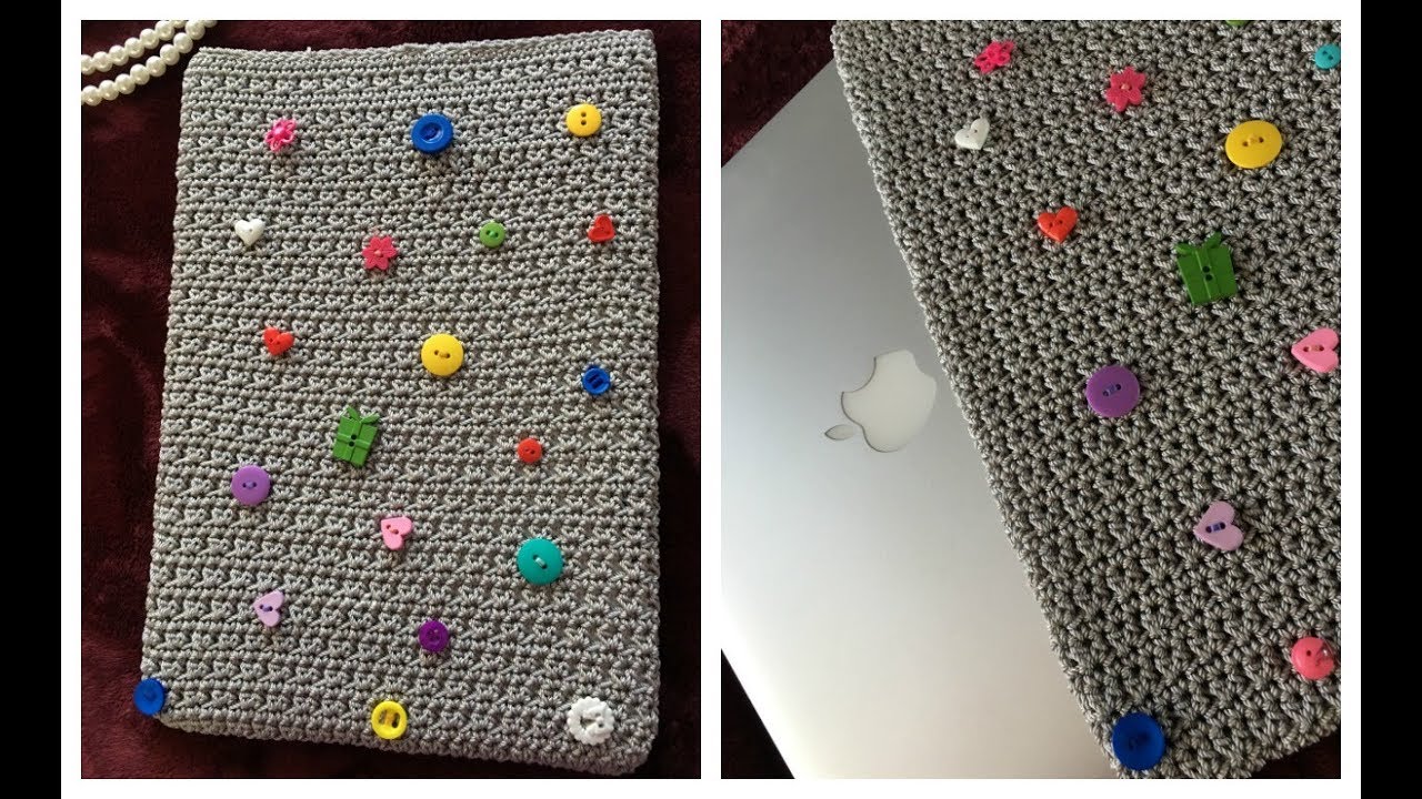 😱Crochet:Funda Para Computadora/Tablet Paso a Paso