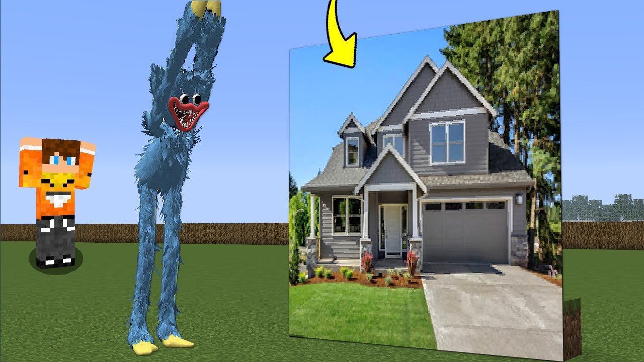 HUGGY WUGGY POKAZAŁ GDZIE MIESZKAM! MÓJ DOM w Minecraft!