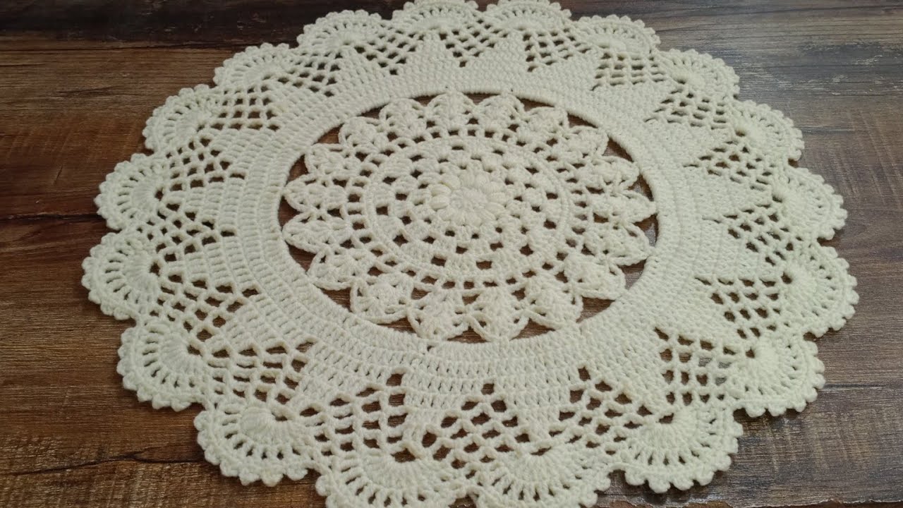 round doily crochet pattern | crochet a table runner @CrochetWithSamina9481