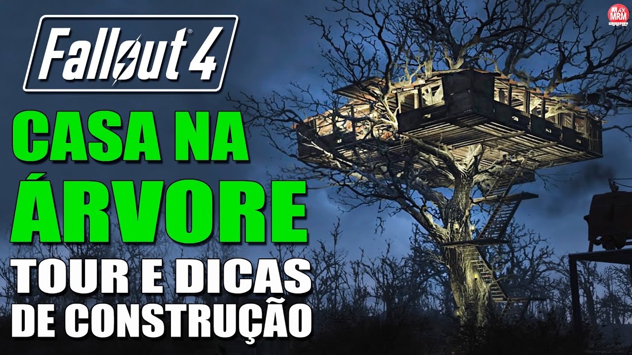 Fallout 4 - MINHA CASA NA ÁRVORE ( Tour e Dicas de Construção ) [ Tree House ]