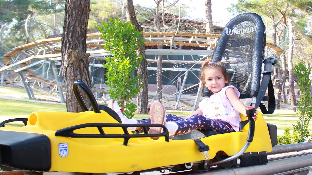 Antalya Park Orman Macera parkında Dağ Kızağı işte bu ATRAKSİYON, çok eğlendik, günlük vlog video