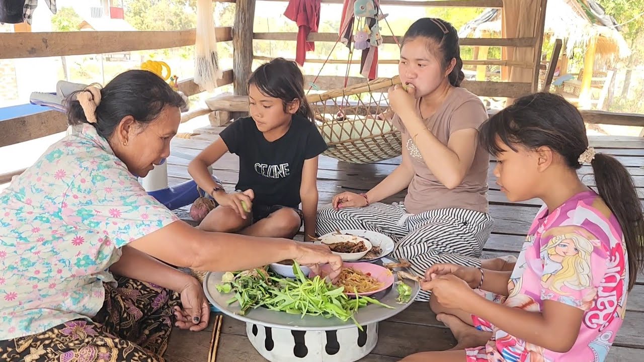 ตำมะละกอสดๆจากต้น​สู่ครอบครัวกิน​