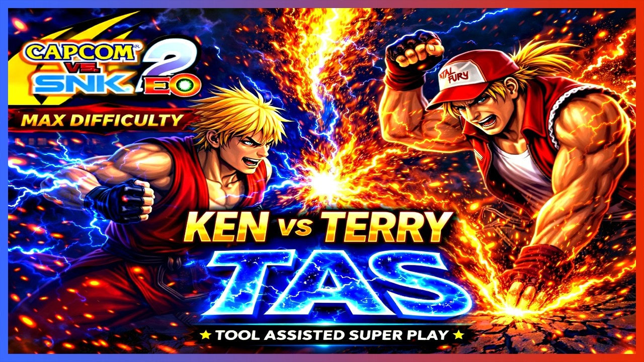 【TAS】CAPCOM VS SNK 2 - KEN & TERRY PERFECT TEAM
