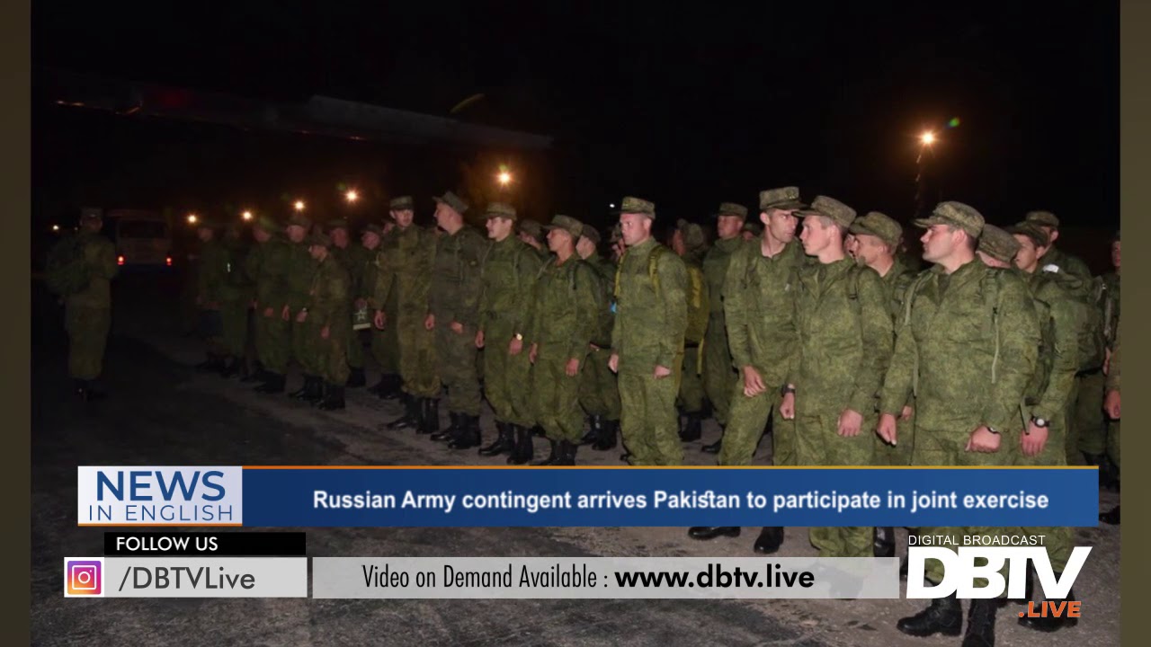 Russian Army contingent arrives Pakistan to participate in joint exercise.