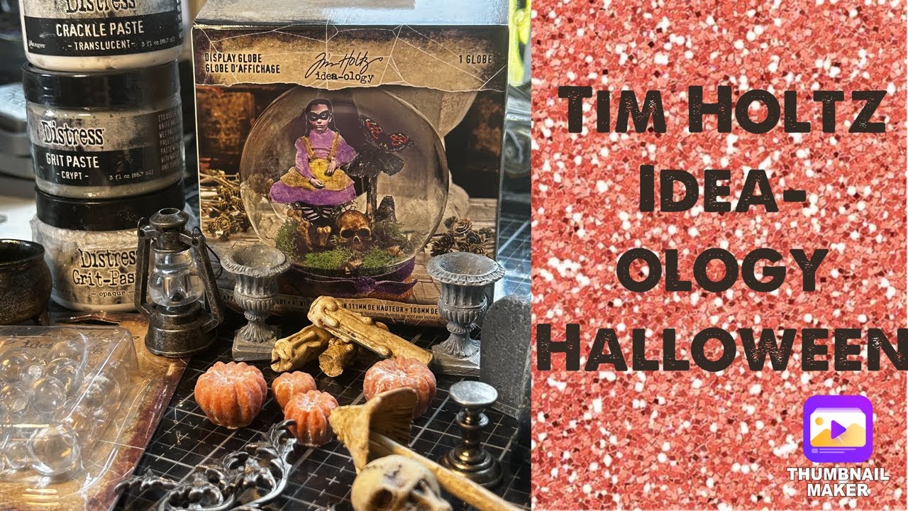 Halloween Crafty Fun: Altering Tim Holtz Halloween Idea-ology with Ranger Distress Mediums