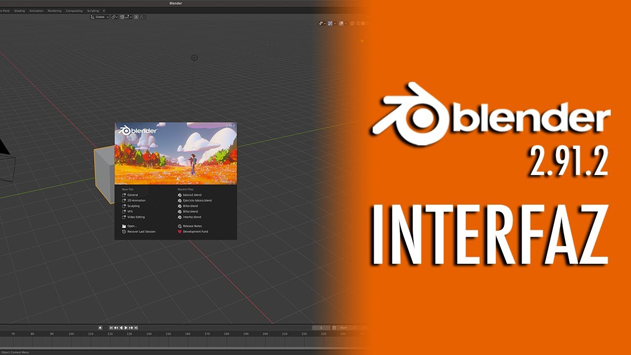 Blender 2.91.2 INTERFAZ