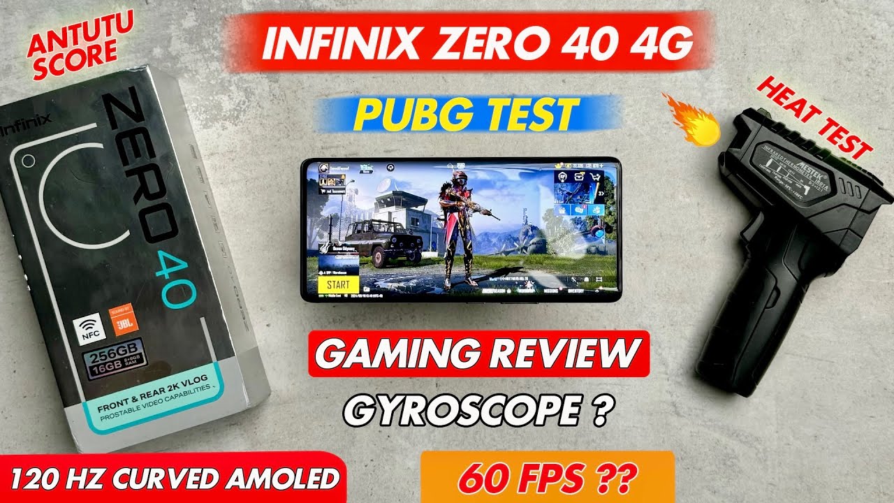 Infinix Zero 40 4G Pubg Test | Gaming Review | Heat Test | Antutu Benchmark | Price in Pakistan