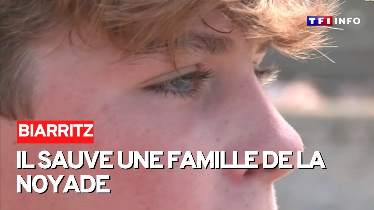 Biarritz : un adolescent sauve une famille de la noyade