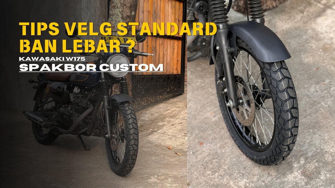 W175 PAKAI VELG STANDARD TAPI GANTI BAN LEBAR??? BISA!!! #BengkelTeras