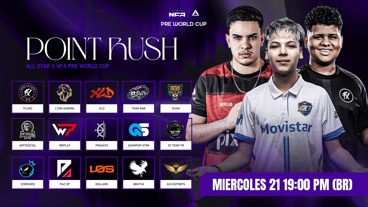 SHOW PRE WORLD CUP NFA CON ALLSTAR🏆❤️LYON - FLUXO - LOS - PAIN - WEPLAY - TEAM BAK - FRA - QUANTUM❤️