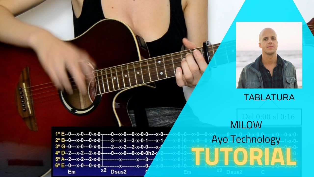 Milow - Ayo Technology (Tutorial de Guitarra) / How to play