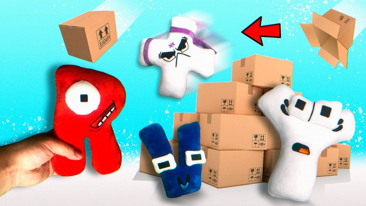 Alphabet lore plushies UNBOXING and COMPAIRING