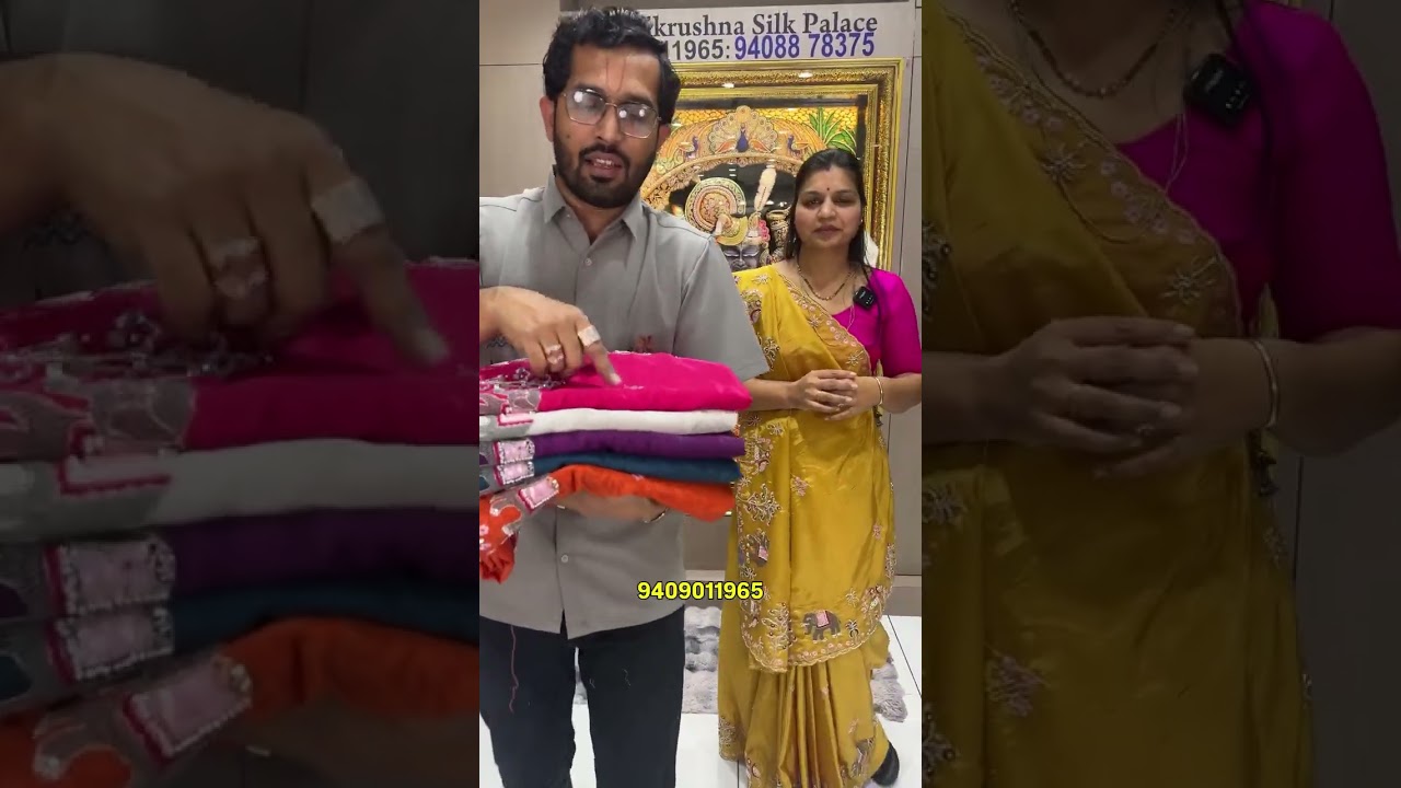 Fancy collection hand work …| order on : 9409011965 | balkrushna Silk palace | Surat
