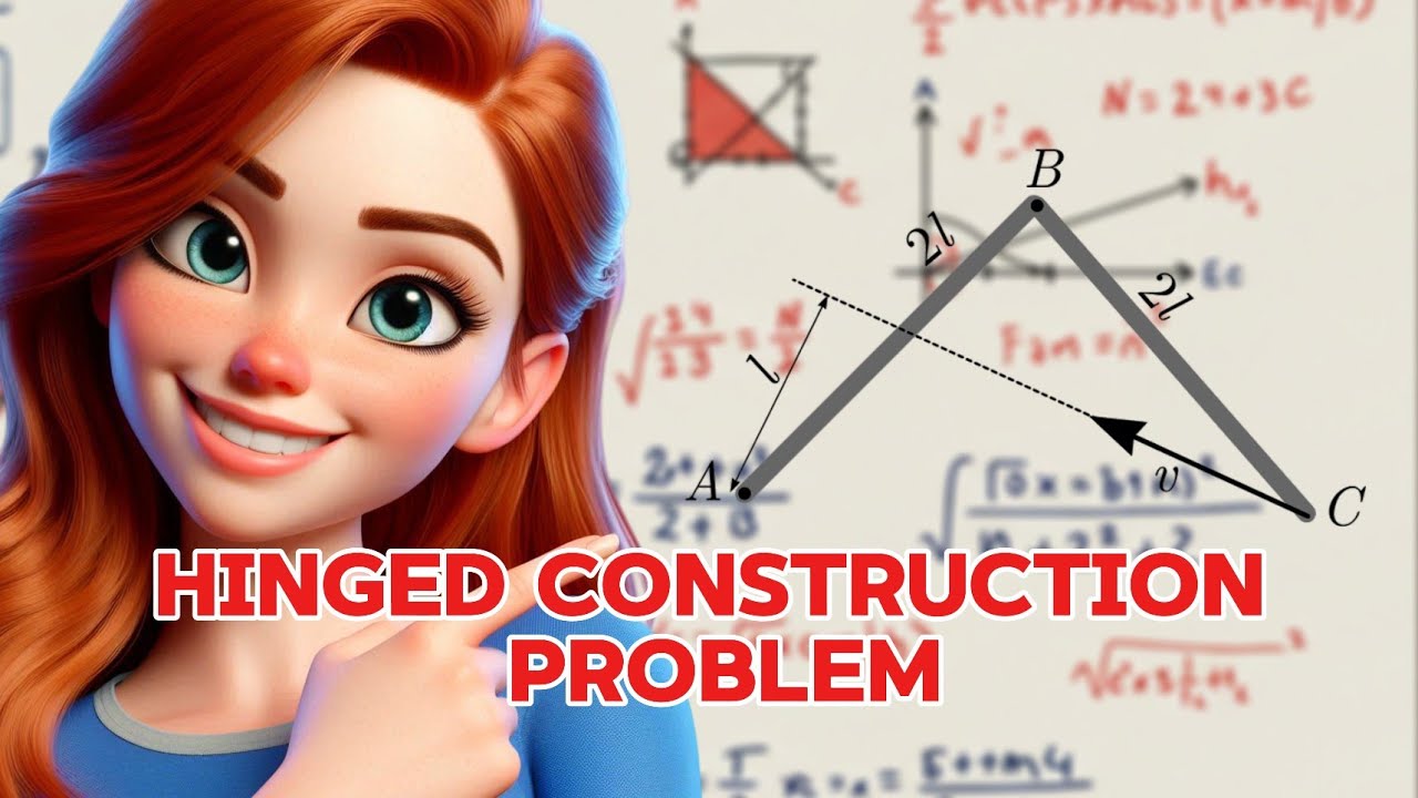 Hinged construction problem from 200 estonian physics problem by Kalda (P.49)