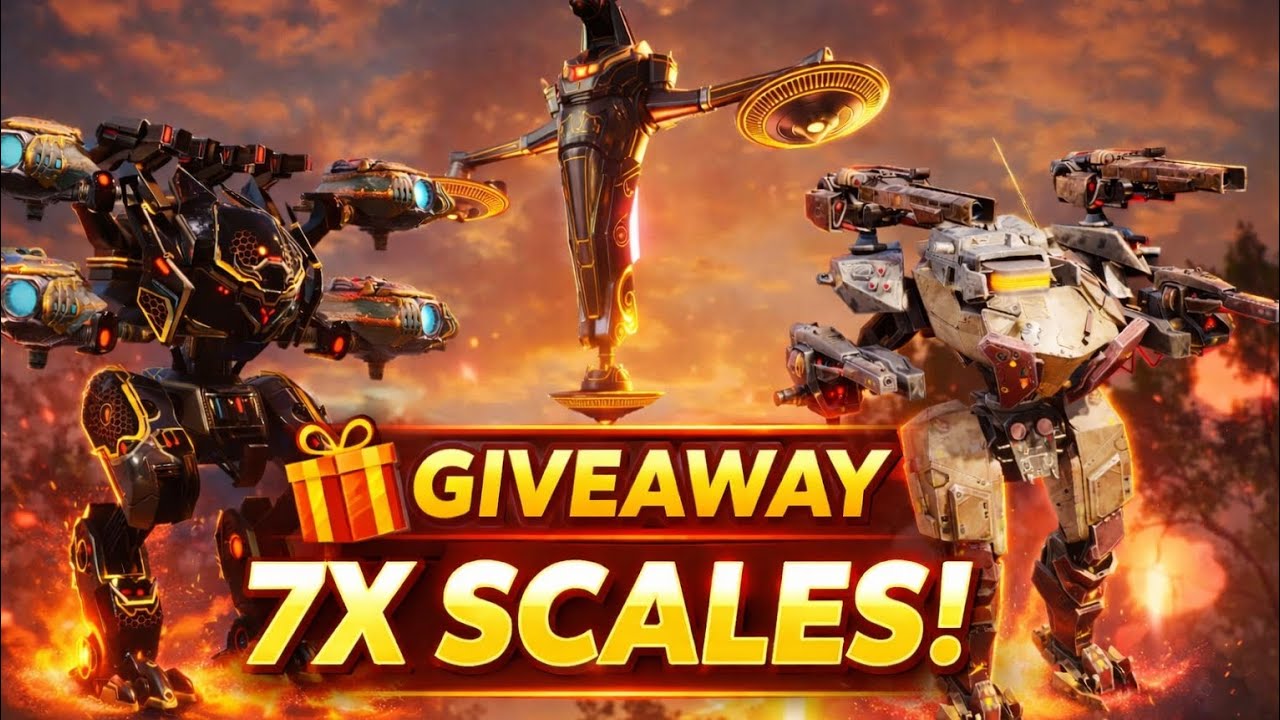 🔥 GIVEAWAY 7x SCALES WAR ROBOTS! 🔥#WRWinScales #warrobots 
