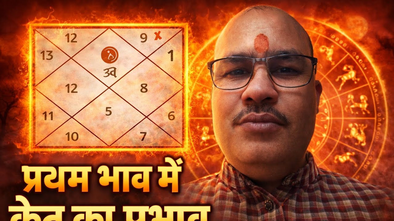 प्रथम भाव में केतु का प्रभाव | व्यक्तित्व, स्वास्थ्य और जीवन पर रहस्यमय असर 🌼🚩