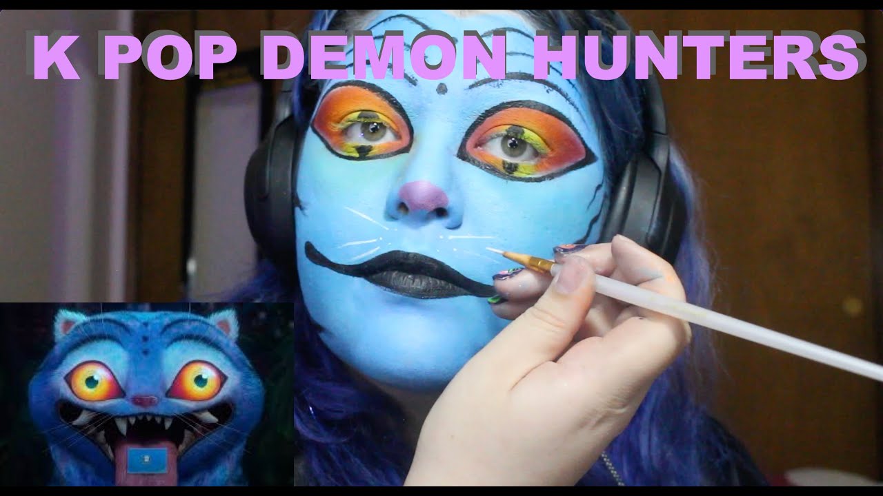 K Pop Demon Hunters Derpy Tiger Makeup Tutorial REVEAL?