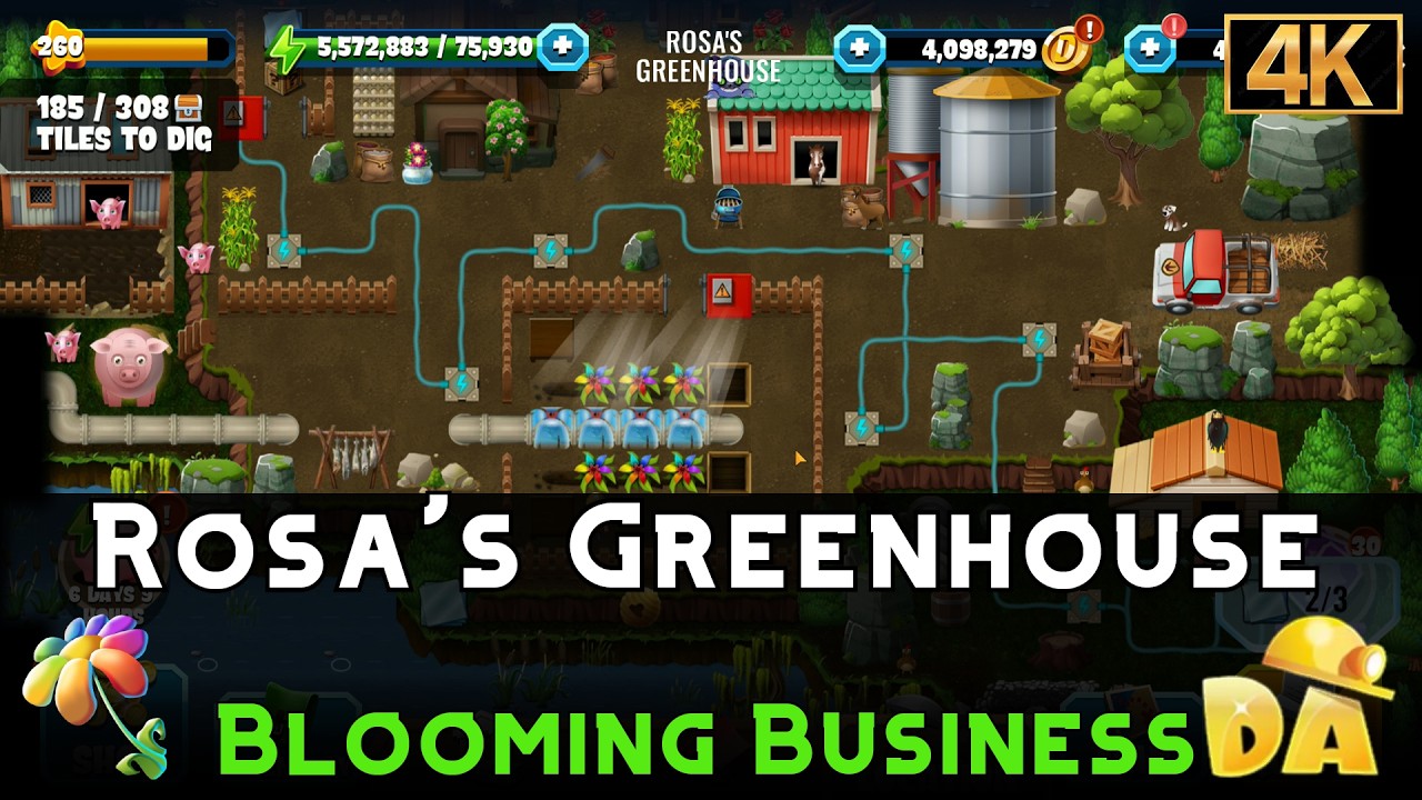 Rosa's Greenhouse | Blooming Business #6 | Diggy's Adventure