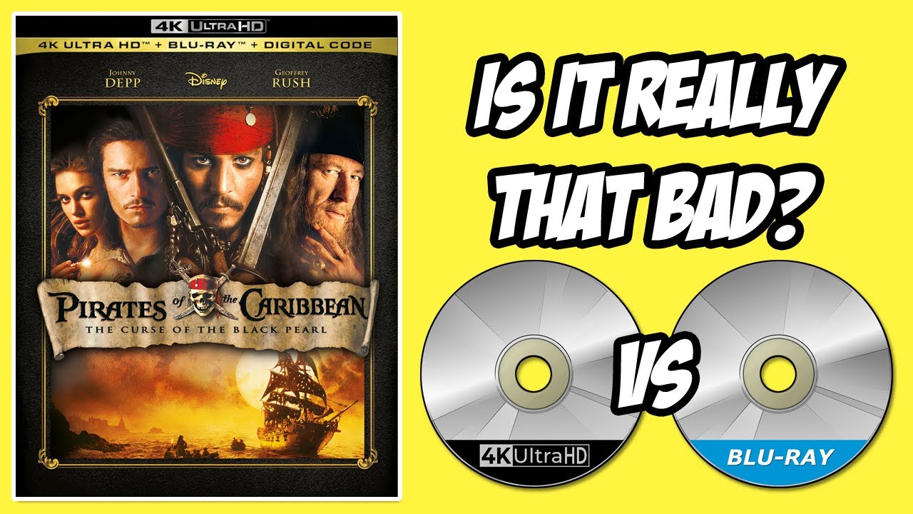 Pirates of the Caribbean: The Curse of the Black Pearl (2003) 4K UHD Comparison