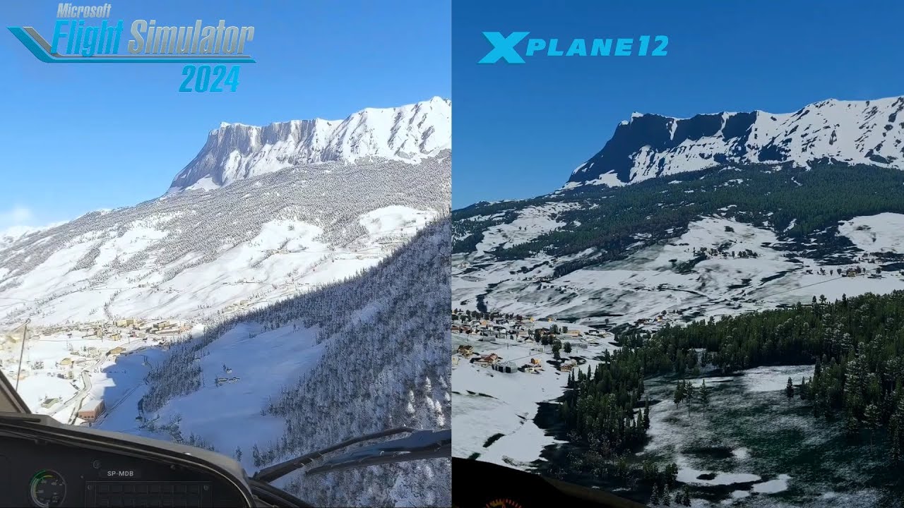 Winter Mountain Contest MSFS 2024 Vs. X-Plane 12 | Meta Quest 3 VR RTX 4080S