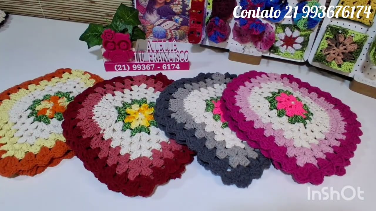 Mais uma linda produção de 4 por 99,90! ##crochet #viralvideo #casa #decoração 