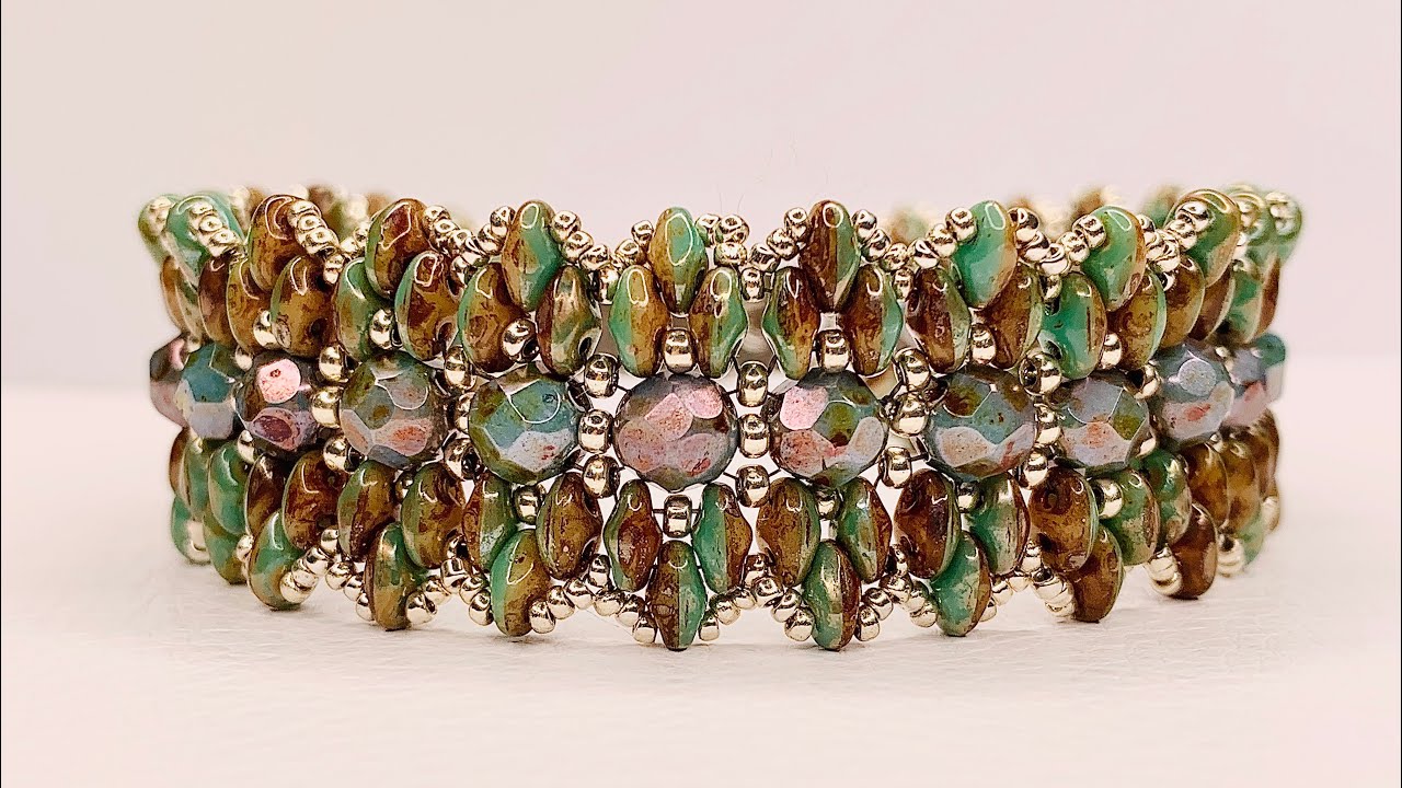 Rain Forest Bracelet 💎 #beadingbracelet #beadingtutorial #diy #OpenHeartedChallenge #WithMe