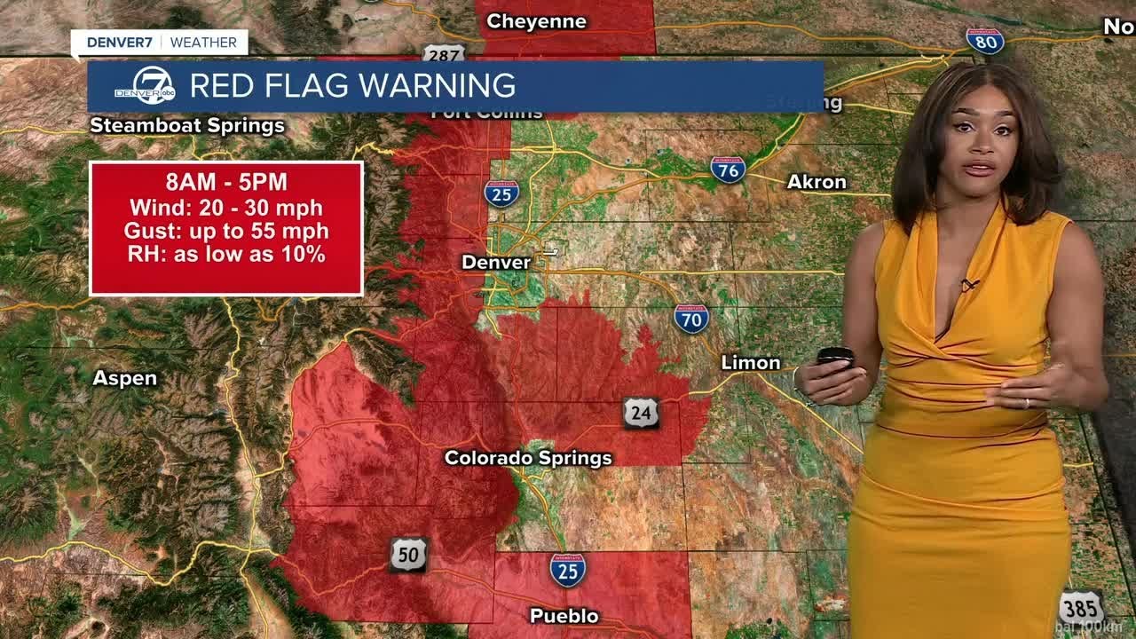 Critical fire weather possible Monday as Denver metro nears record-high temps