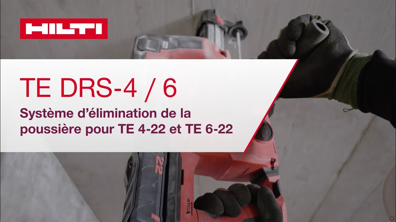 Hilti TE DRS - 4/6 - Comment configurer un système de dépoussiérage