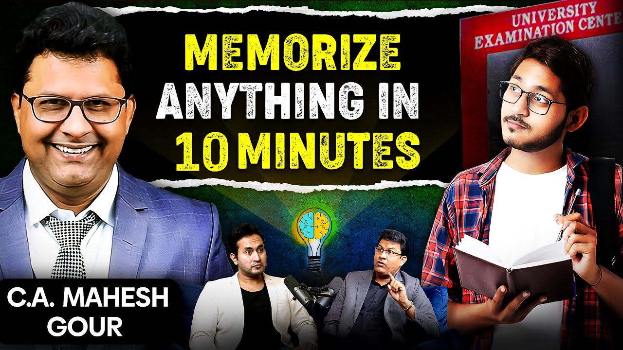 10 DEGREE-ACHIEVER Reveals How To MEMORIZE Anything in 10 Mins | Gaurav Thakur Show