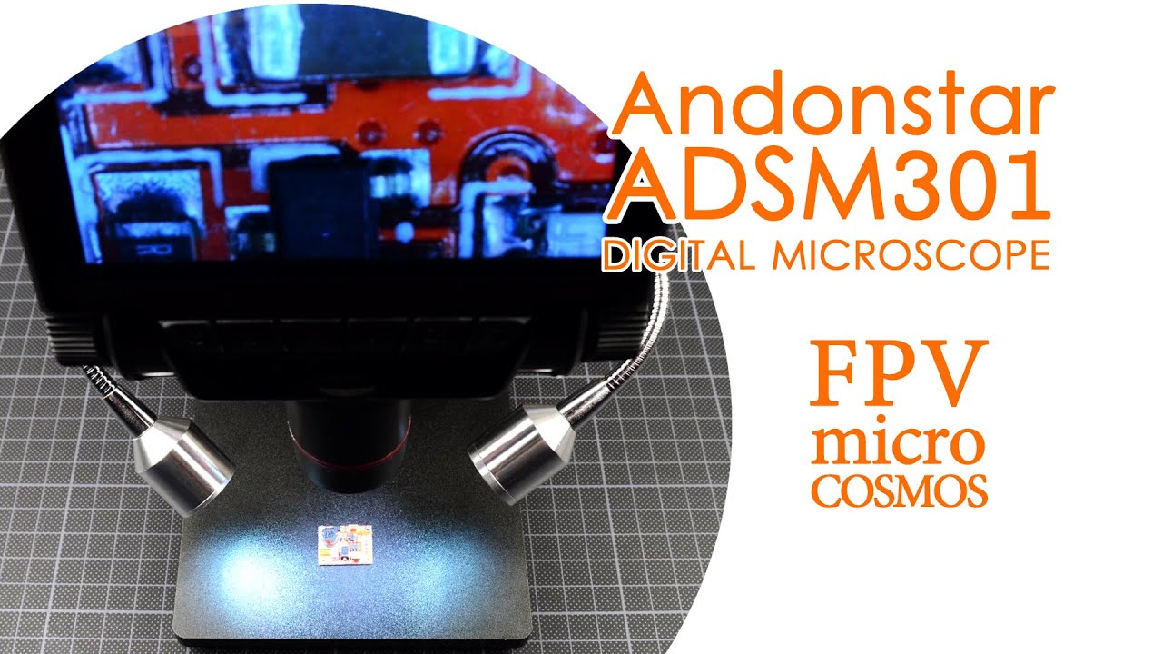 Andonstar ADSM301 digital microscope with monitor and HDMI (as 
