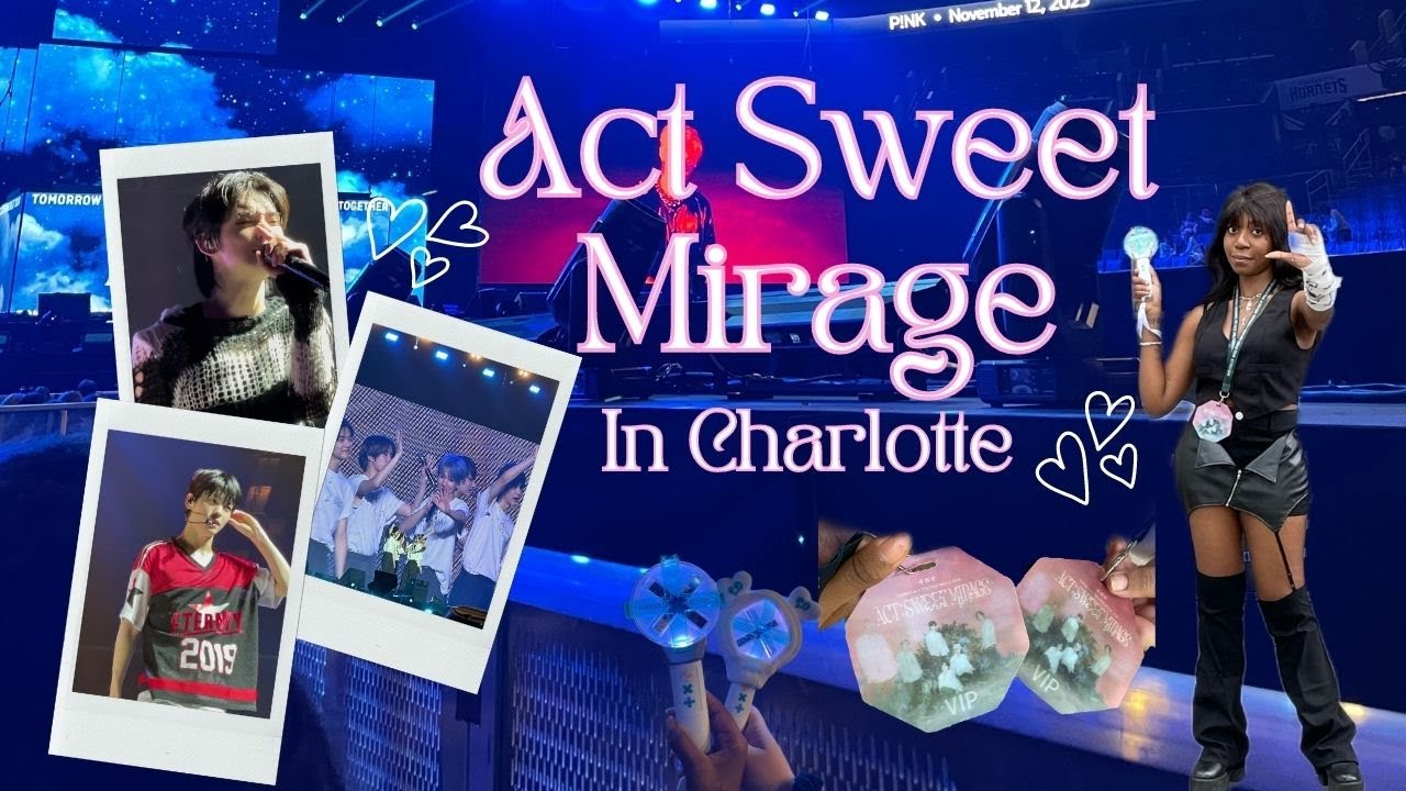 ₊˚ʚ Moa Diary: TXT Concert Vlog ♡ Act Sweet Mirage in Charlotte ♡ Vip & Barricade ₊˚✧ ﾟ.