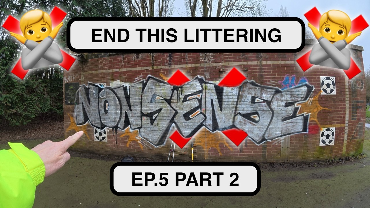 Litter Picking Ep 5 Part 2.  End This Littering Nonsense. Basingstoke.