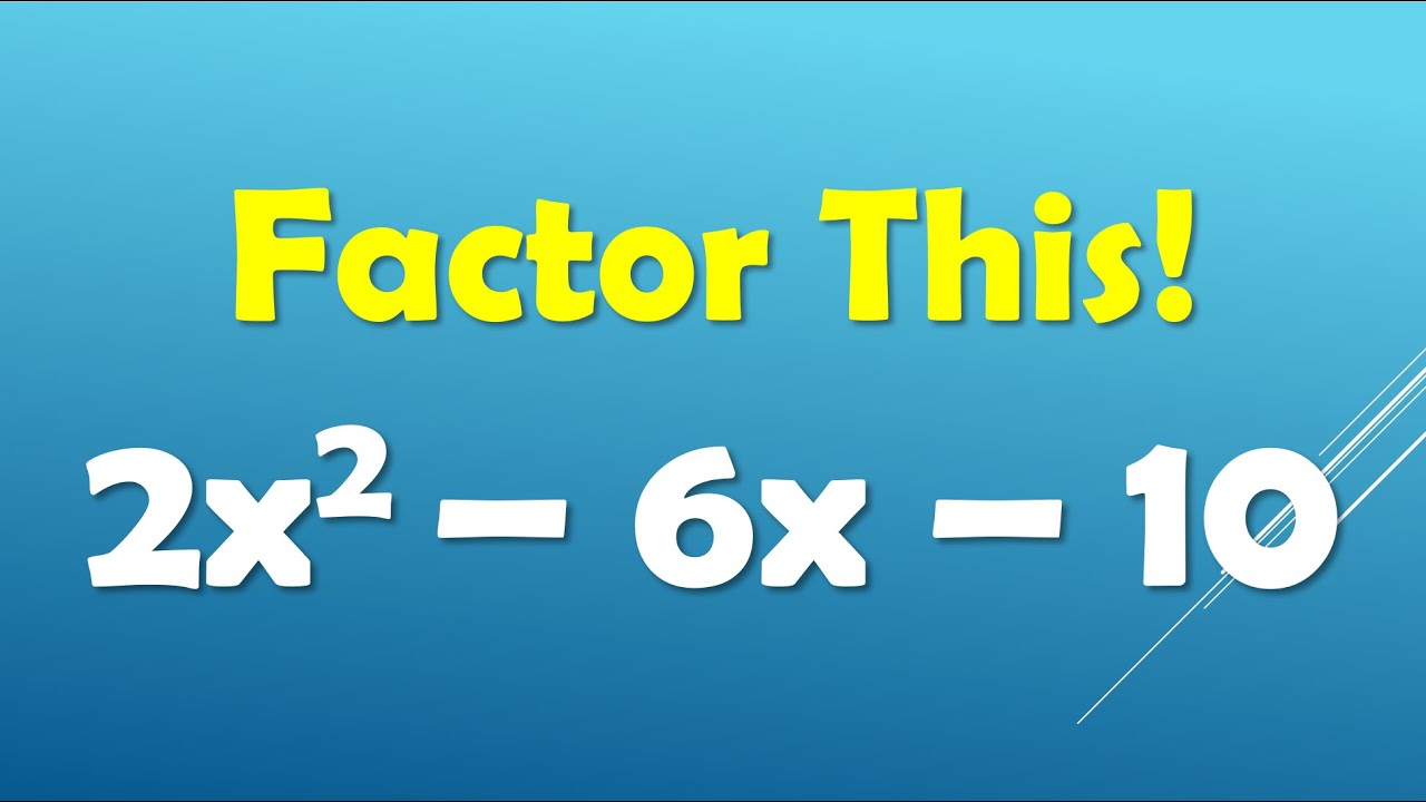 Factoring Quadratics FAST (Two-Step GCF + UnFOIL TRICK!)