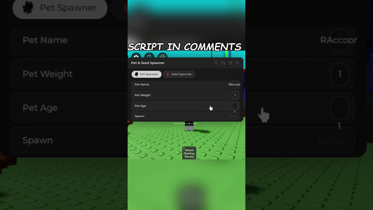 Trying Pet SPAWNER script in #growagarden