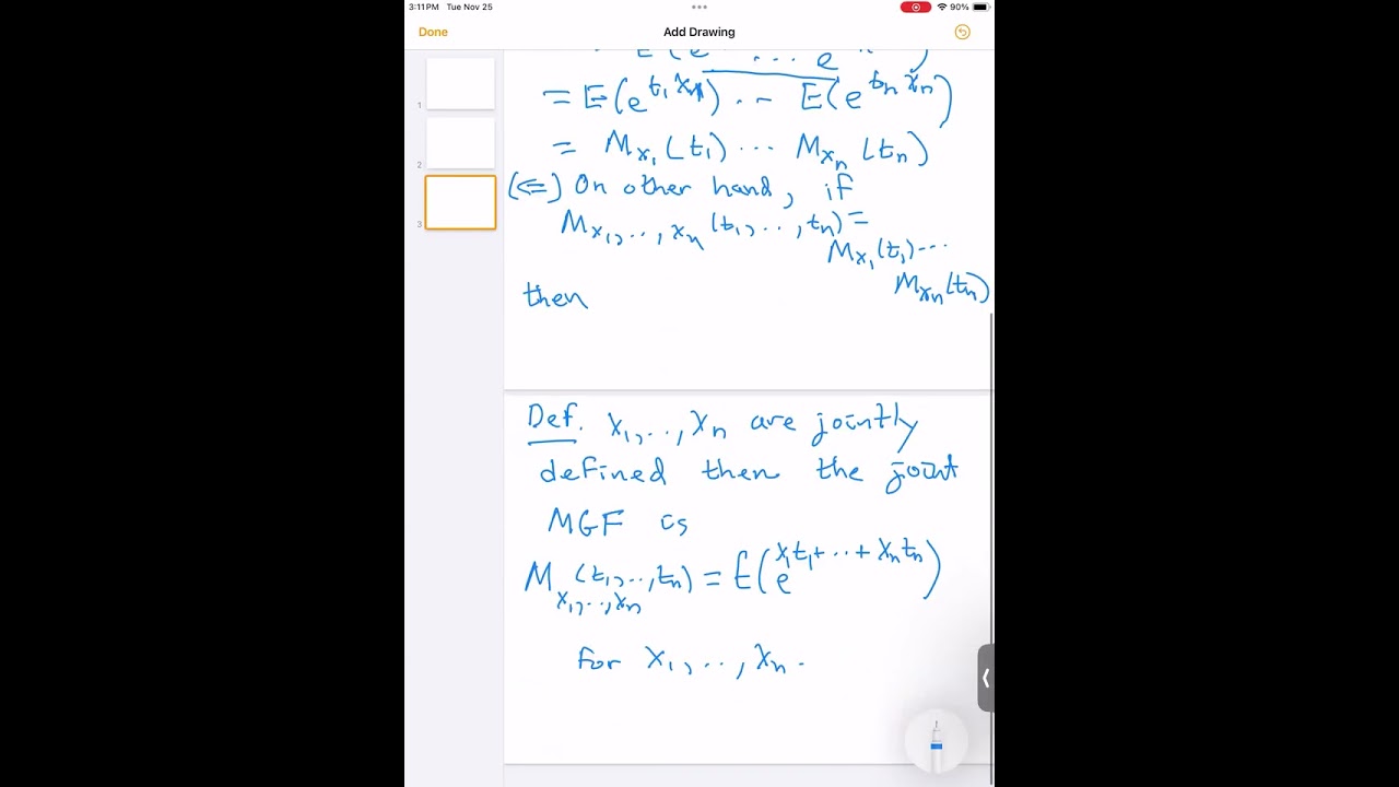 The Joint Moment Generating Function