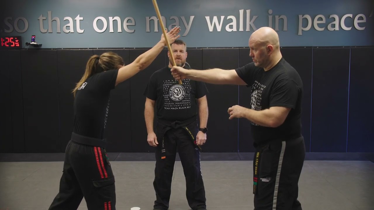 Don’t get caught off guard - Krav Maga Off Angle Stick Defense @hendersonvillma