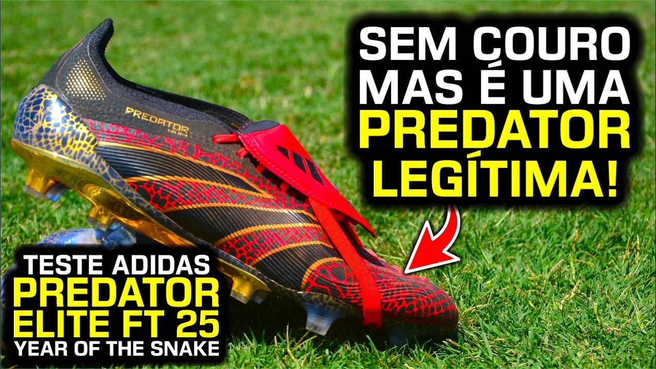 A Predator Elite FT ficou MELHOR 🔥 - Teste chuteira campo Adidas Predator Elite Fold-Over Tongue FG