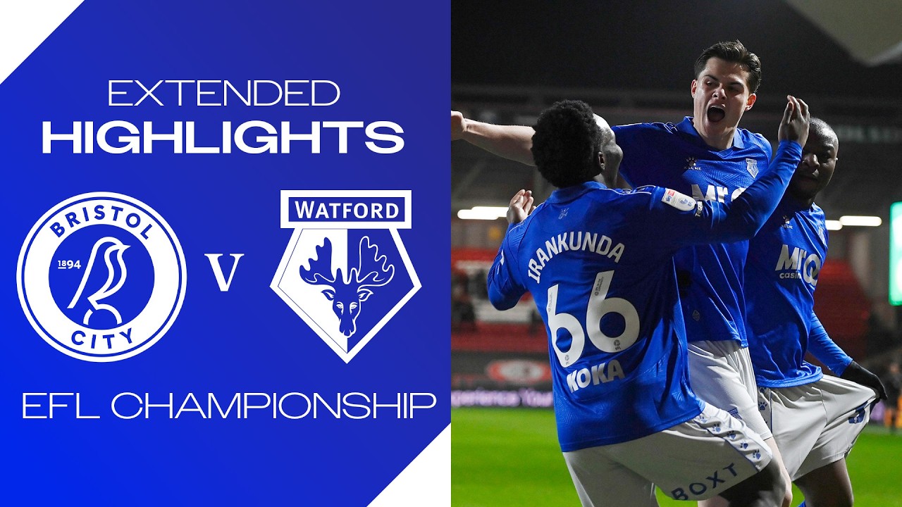 NGAKIA WITH THE SCREAMER 🤯 | Bristol City 1-2 Watford | Extended Highlights