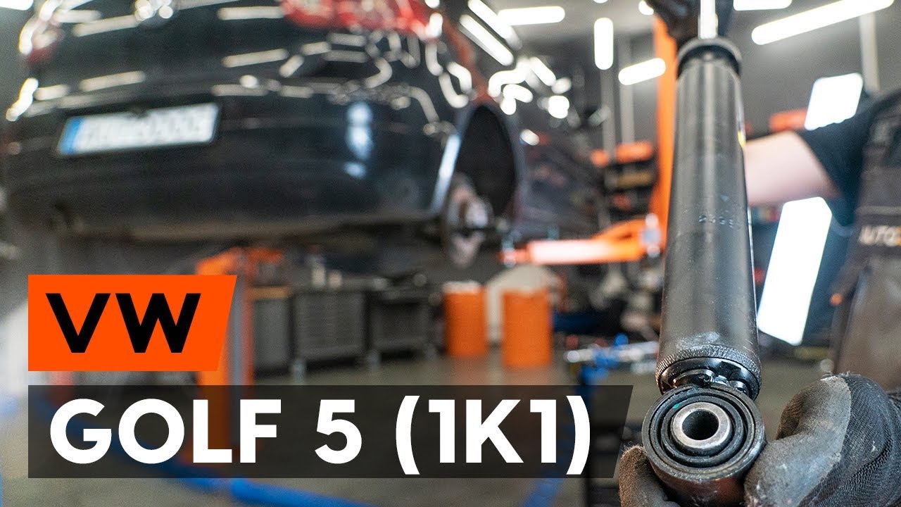 Wie VW GOLF 5 (1K1) Stoßdämpfer hinten wechseln [AUTODOC TUTORIAL]