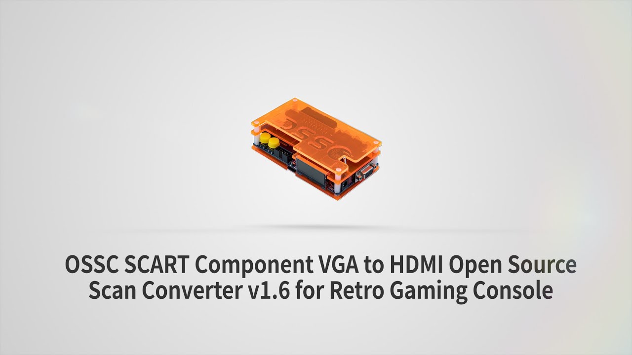 Retro Gaming Console OSSC SCART Component VGA to HDMI Converter