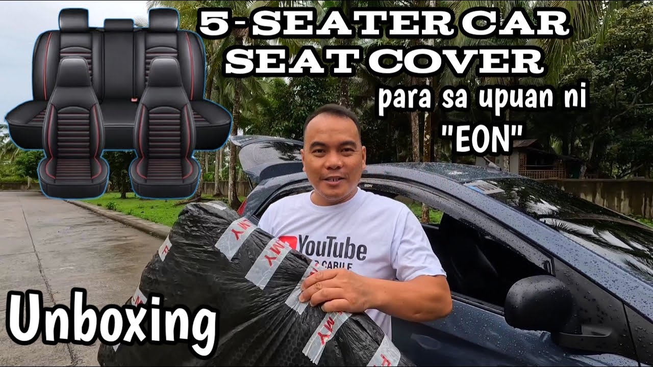5-Seater Car Seat Cover for Hyundai Eon, Toyota Wigo and other non removable headrest | Unboxing