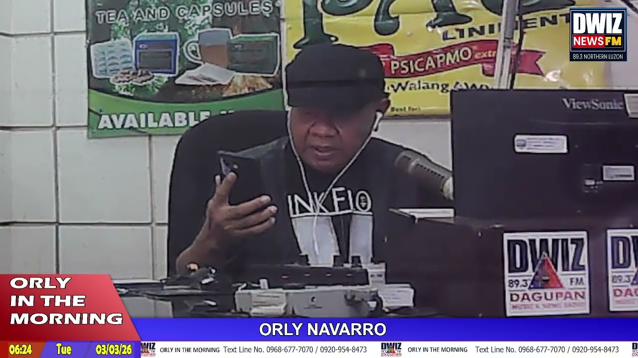 ORLY IN THE MORNING MARCH 3  2026