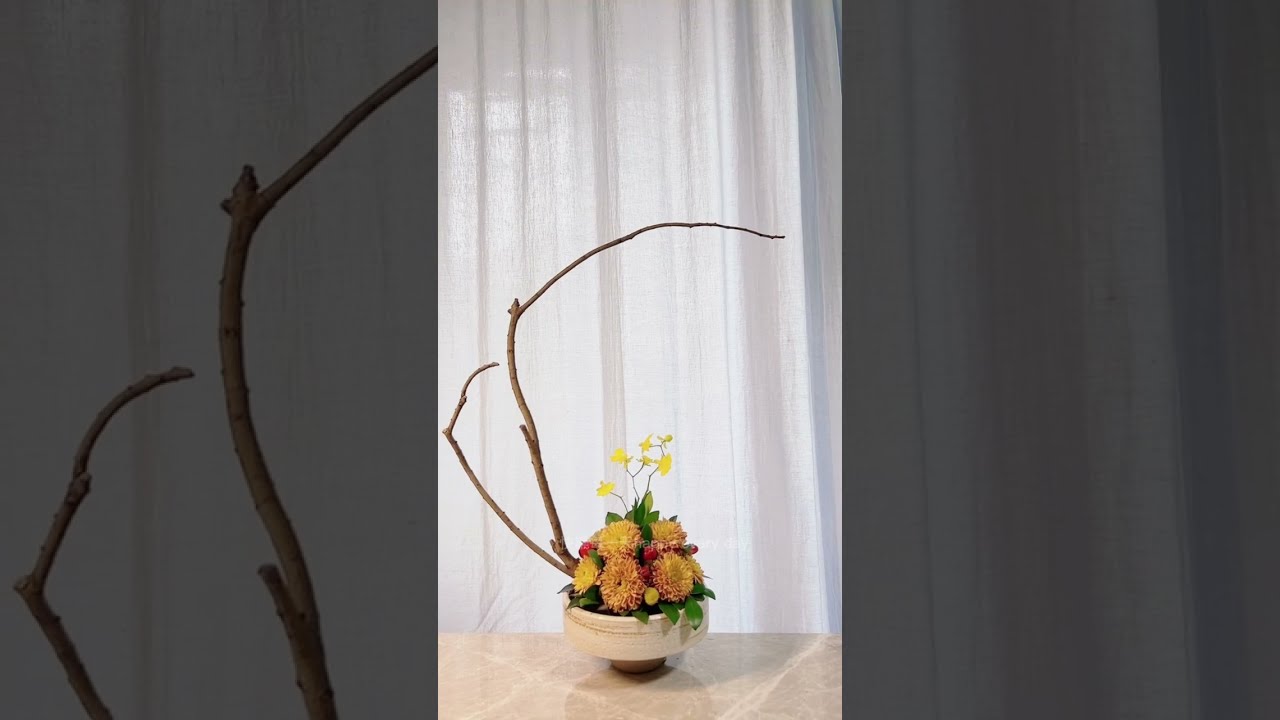 創意插花： #小菊花 #跳舞蘭#花艺培训 #flower arrangement ｜cắm hoa ｜gubahan bunga｜จัดดอกไม้ ｜ kukka-asetelma |ikebana