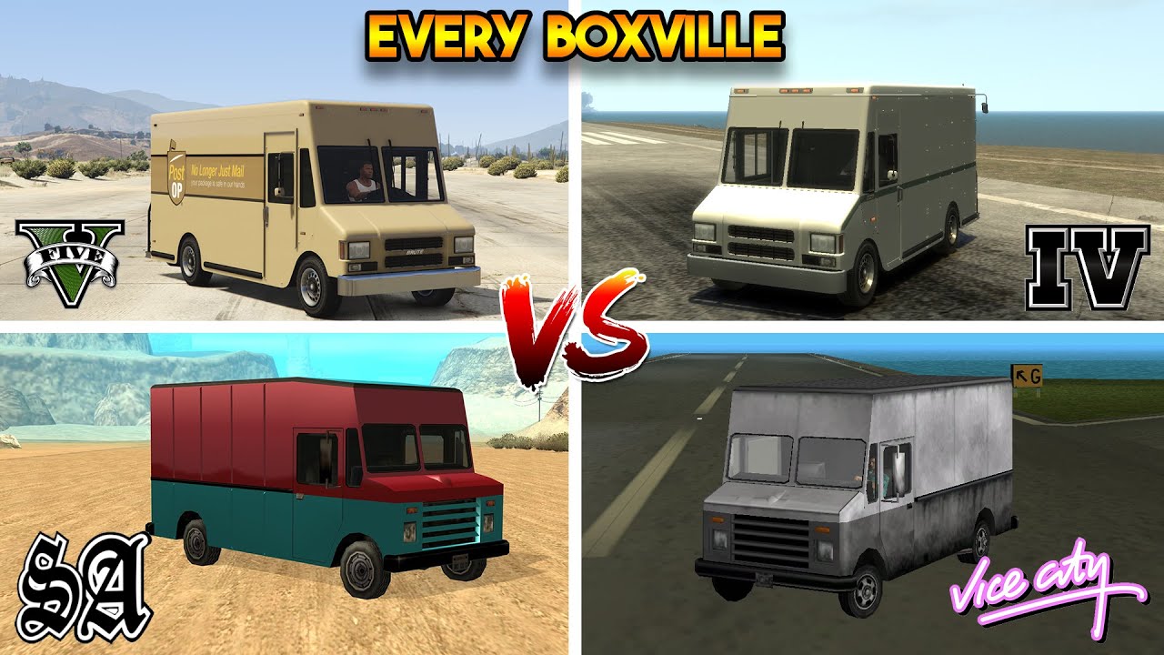 BOXVILLE TRUCK FROM EVERY GTA GAME (GTA 5 VS GTA 4 VS GTA SAN ANDREAS VS GTA VC)
